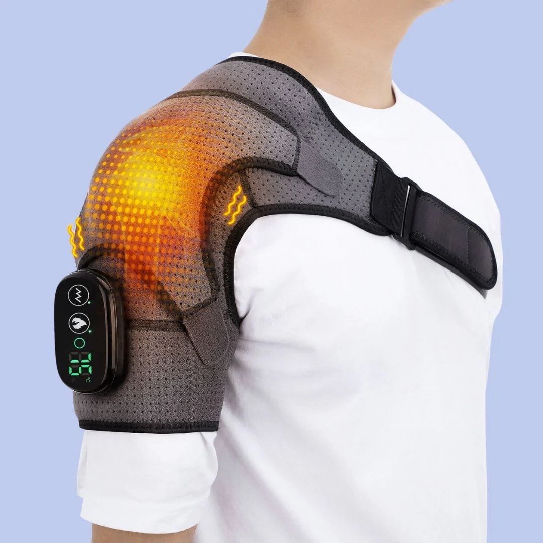 Heated Compression Shoulder Brace with Vibration - Image 5