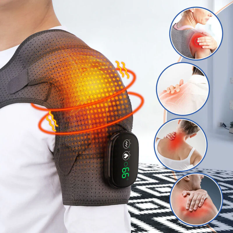 Heated Compression Shoulder Brace with Vibration - Image 7