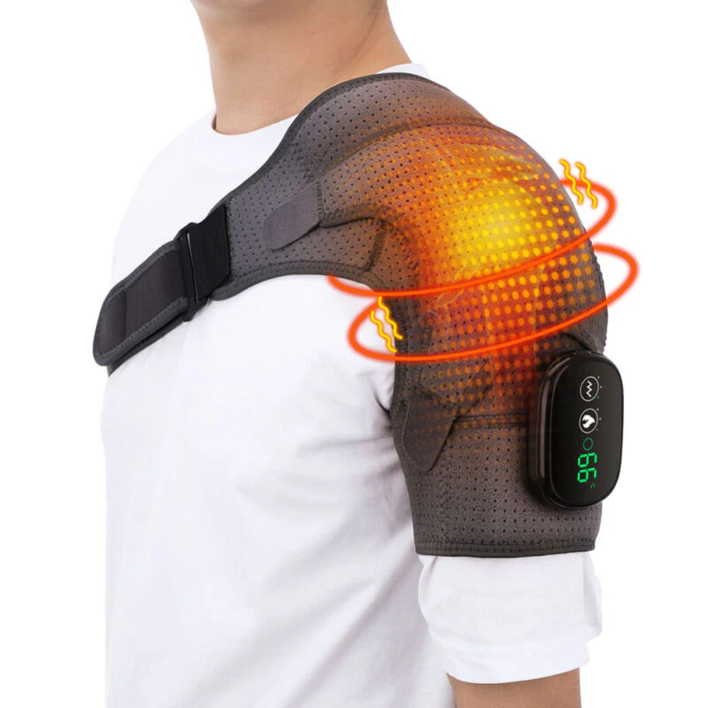 Heated Compression Shoulder Brace with Vibration - Image 9