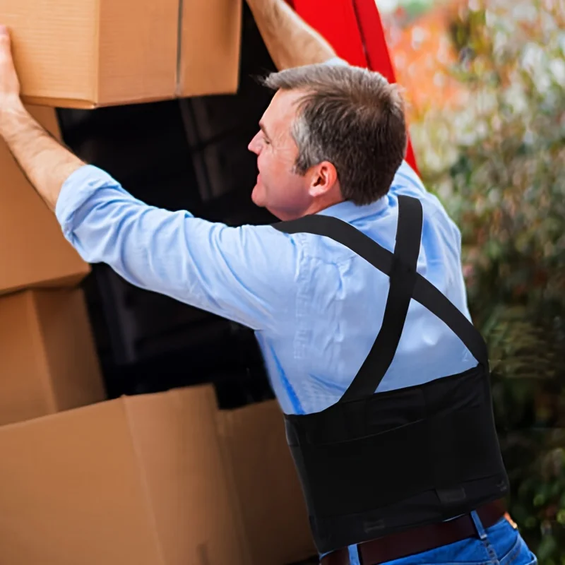 Heavy Lifting Support Belt with Shoulder Straps - Image 6