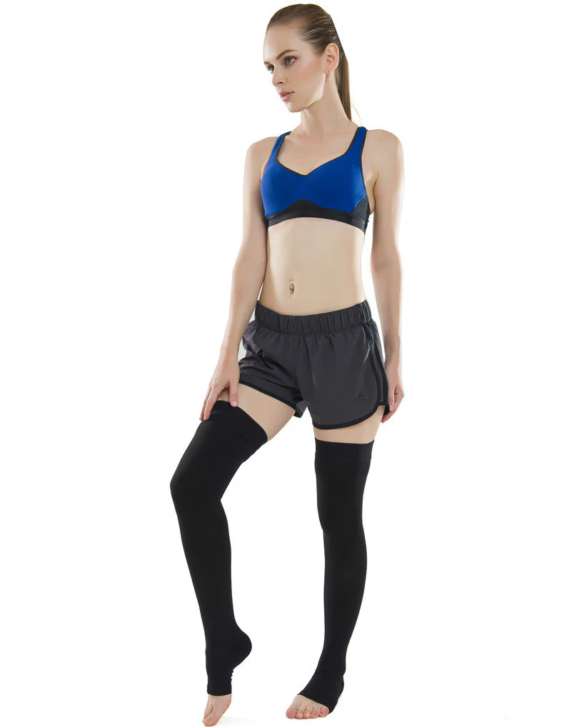 Micro Thigh High Compression Stockings - Image 3