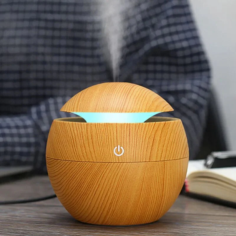 Mini Wood Grain Aromatherapy Diffuser - Image 12