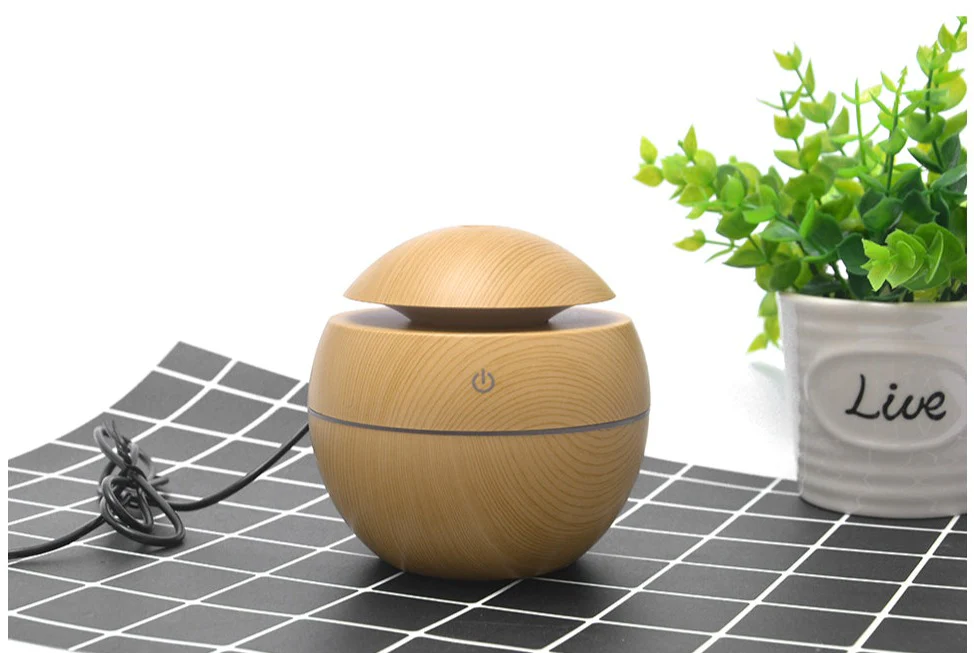 Mini Wood Grain Aromatherapy Diffuser - Image 14
