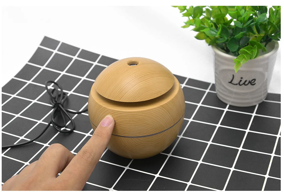 Mini Wood Grain Aromatherapy Diffuser - Image 15