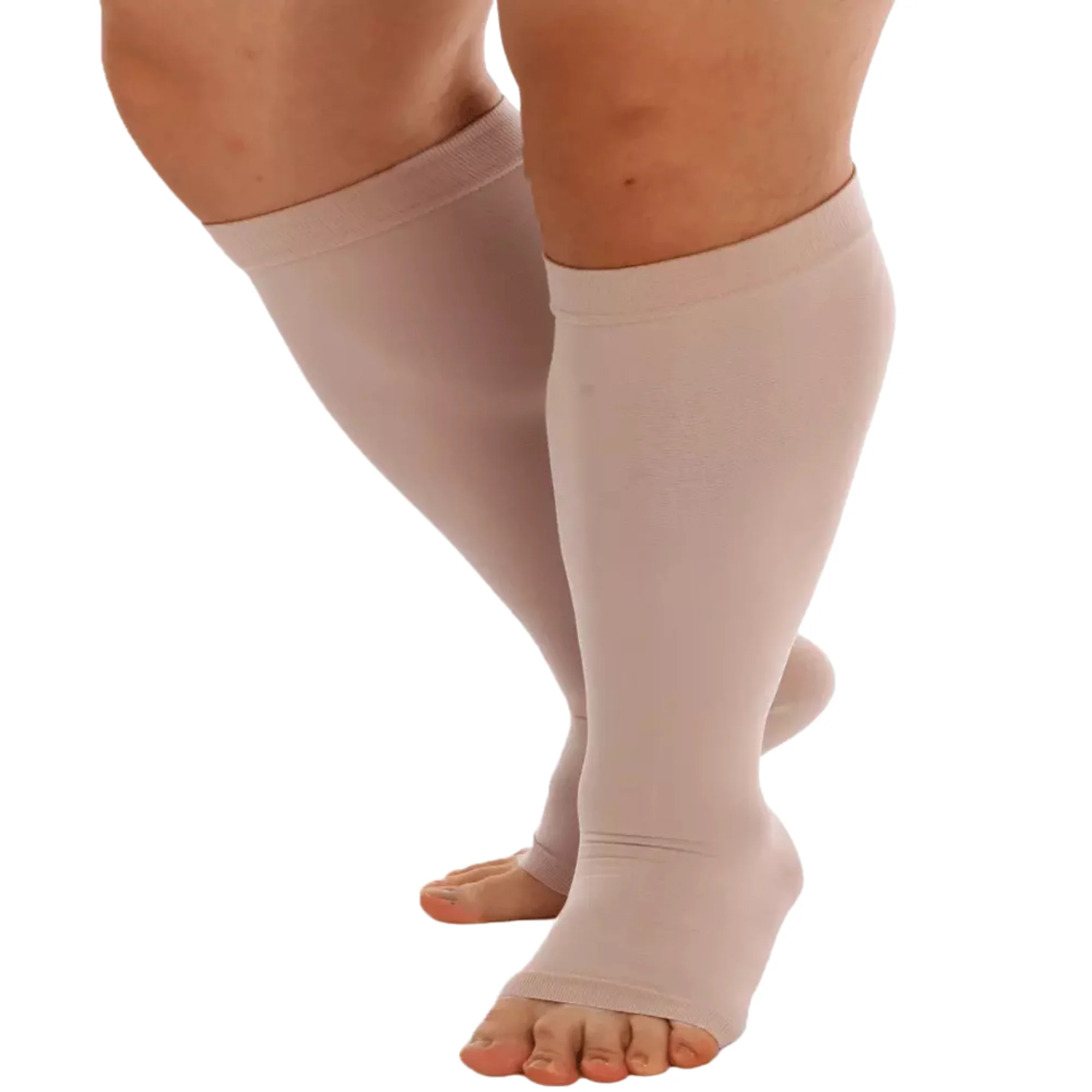 Plus sized Open Toe Compression Socks - Image 8