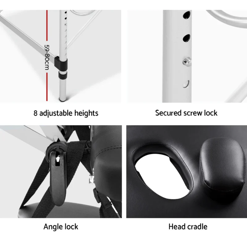Portable Aluminium Frame Massage Table - Image 6