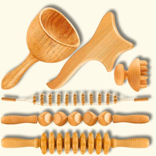Professional Wood Therapy Massage Tool Set - Image 3