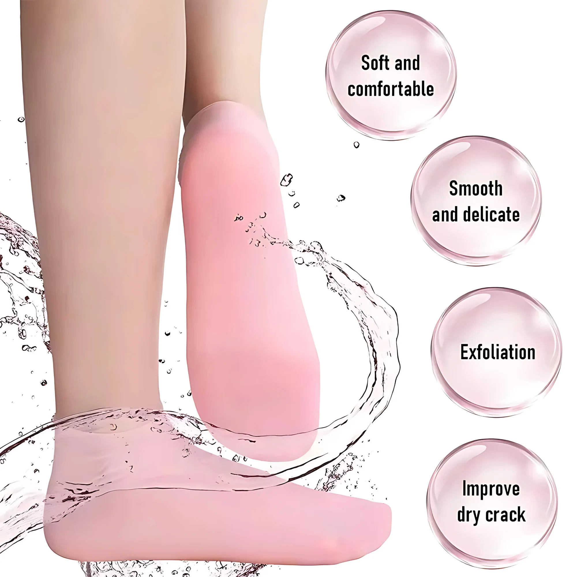 Silicone Moisturising Socks - Image 2