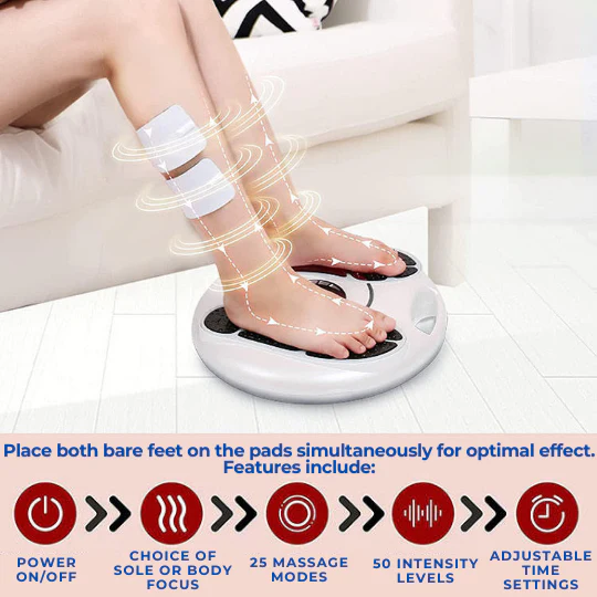TENS/EMS Feet Circulation Stimulator Electric Massager - Image 3