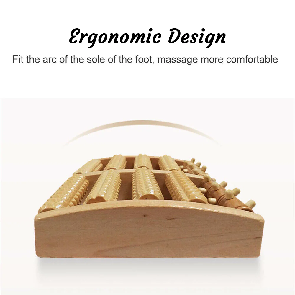 Wooden 5 Roller Foot Massager - Image 7